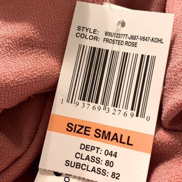 NWT Two Piece Women’s Pink Dress with Striped Cardigan - Picture 4 of 4